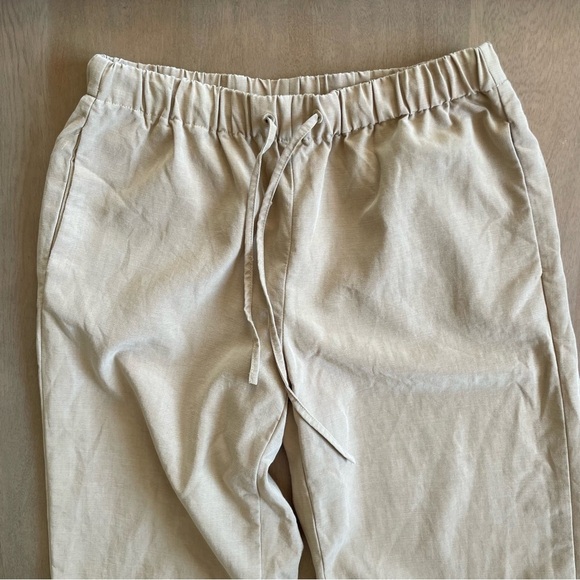 Babaton Tan Khaki Drawstring Pants - Picture 2 of 9